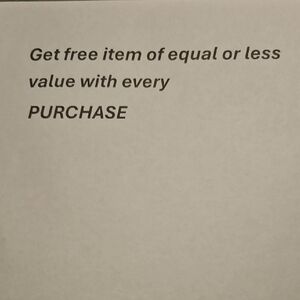 Promotional Offer Sign